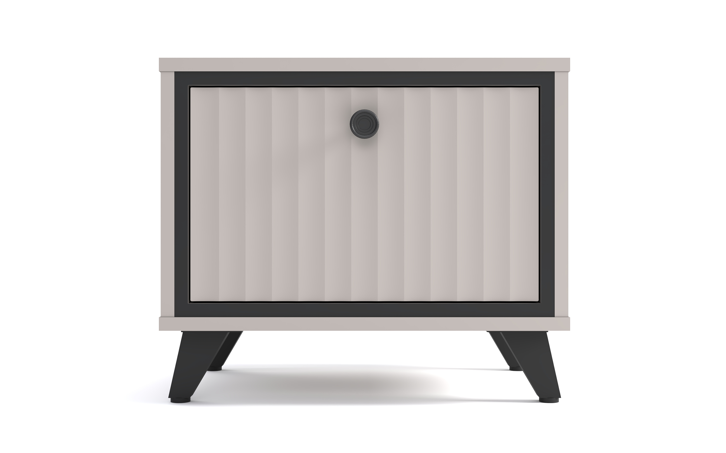 Nightstand Tirena, cashmere + black  1